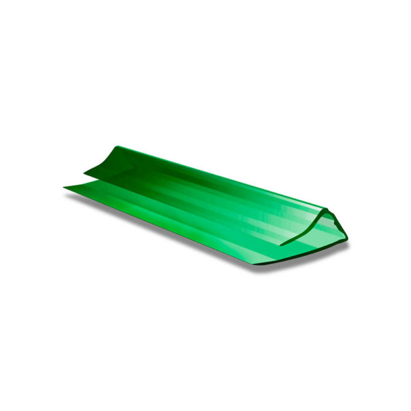 Торцевой профиль из поликарбоната зеленый